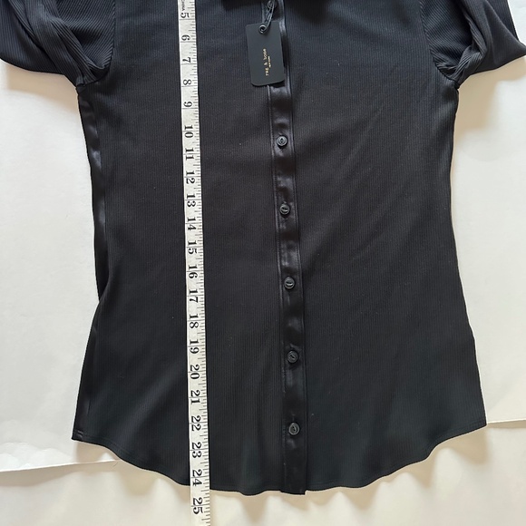 Rag & Bone The Ribbed Mix Media Button Down - Size S - NEW With Tags. - Picture 13 of 16